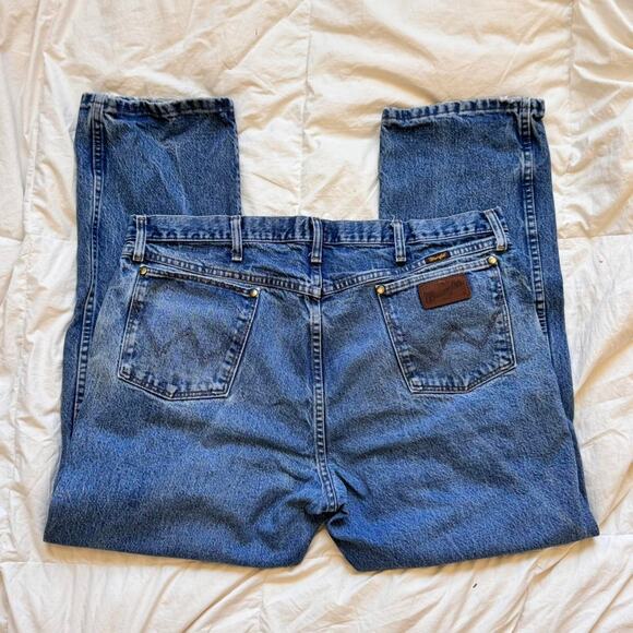 wrangler Regular fit mid rise tapered jeans heavyweight 40x30 47MWZDS casual - Picture 4 of 8